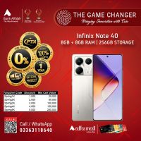 Infinix Note 40 8GB RAM 256GB Storage | Installment - The Game Changer