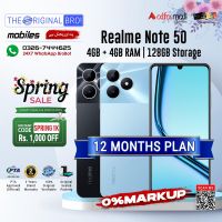 Realme Note 50 | 4GB + 4GB RAM | 128GB Storage | PTA Approved (Official) | 2 Year Warranty | Installments Upto 12 Months - The Original Bro Mobiles