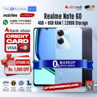 Realme Note 60 | 4GB RAM | 128GB Storage | Installment | PTA Approved | 1 Year Warranty | The Original Bro Mobiles