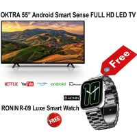 OKTRA Smart Series K571S 55 inch Smart Sense HD LED TV + FREE Ronin R-09 Luxe Bluetooth Calling Smartwatch Always On Display + 1 Extra Strap - ON INSTALLMENT