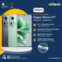 Oppo Reno 11 5G 12GB-256GB | 1 Year Warranty | PTA Approved | Non Installments By ALLTECH