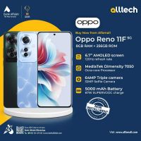 Oppo Reno 11F 5G 8GB-256GB | 1 Year Warranty | PTA Approved | Non Installments By ALLTECH