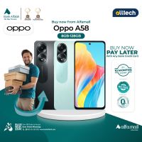 Oppo A58 8GB-128GB | PTA Approved | 1 Year Warranty | Installment With Any Bank Credit Card Upto 10 Months | ALLTECH	
