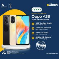 Oppo A38 6GB-128GB | 1 Year Warranty | PTA Approved | Non Installments By ALLTECH