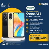 Oppo A38 6GB-128GB | 1 Year Warranty | PTA Approved | Monthly Installments By ALLTECH Upto 12 Months