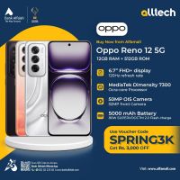 Oppo Reno 12 5g 12GB-512GB | 1 Year Warranty | PTA Approved | Monthly Installments By ALLTECH Upto 12 Months