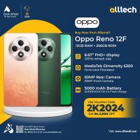 Oppo Reno 12f 12GB-256GB | 1 Year Warranty | PTA Approved | Monthly Installments By ALLTECH Upto 12 Months