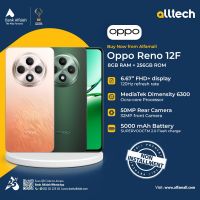 Oppo Reno 12f 8GB-256GB | 1 Year Warranty | PTA Approved | Non Installments By ALLTECH