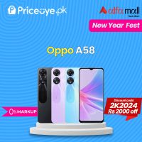 Oppo A58 8GB 128GB Priceoye-Easy Monthly Installment-PTA Approved
