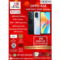 OPPO A18 (4GB RAM & 128GB ROM) On Easy Monthly Installments By ALI's Mobile