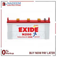 EXIDE N200 140 AH 21 PLATES Battery WITHOUT ACID ON INSTALLMENT 