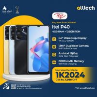 Itel P40 4GB-128GB | 1 Year Warranty | PTA Approved | Monthly Installments By ALLTECH Upto 12 Months