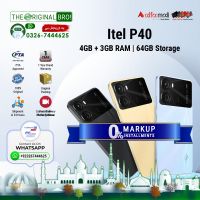 Itel P40 (4GB + 3GB Extended RAM 64GB Storage) PTA Approved | Easy Monthly Installment - The Original Bro