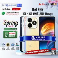 Itel P55 | 8GB RAM | 128GB Storage | PTA Approved | 1 Year Warranty | Installments Upto 12 Months - The Original Bro Mobiles