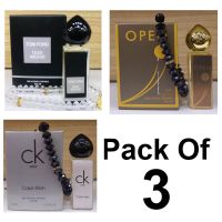 Pack Of 3 Tom Ford Oud Wood + Ópen + CK One Attar Perfume Set (Dubai Imported Replica)