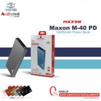 Maxon M-40 PD Power Bank 10000mAh Quick Charge Smart Chip with QC3.0+PD 25W Superfast - Installment - SharkTech