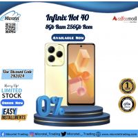 INFINIX HOT 40 8-256GB BRAND NEW BOX PACK OFFICIAL PTA APPROVED WITH 1YEAR WARRANTY_ON INSTALLMENT