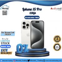APPLE IPHONE 15 PRO 128GB BRAND NEW BOX PACK PHY_ESIM OFFICIAL PTA WITH 1YEAR WARRANTY_ON INSTALLMENT_ON INSTALLMENT