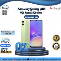 SAMSUNG A05 4-128GB BRAND NEW BOX PACK OFFICIAL PTA APPROVED WITH 1YEAR WARRANTY_ON INSTALLMENT 