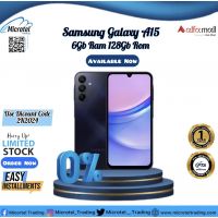SAMSUNG A15 6-128GB BRAND NEW BOX PACK PTA APPROVED WITH 1YEAR WARRANTY_ON INSTALLMENT