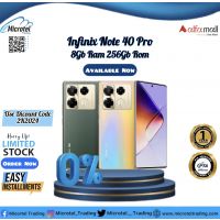 INFINIX NOTE 40 PRO 12-256GB OFFICIAL PTA APPROVED WITH 1YEAR WARRANTY_ON INSTALLMENT BY MICROTEL TRADING