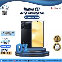 REALME C51 3+4-64GB BRAND NEW BOX PACK OFFICIAL PTA APPROVED WITH 1YEAR WARRANTY_ON INSTALLMENT