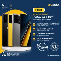 POCO X6 Pro 5G 12GB-512GB | 1 Year Warranty | PTA Approved | Monthly Installments By ALLTECH Upto 12 Months