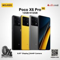 Xiaomi POCO X6 Pro 5G (12-512) PTA Approved with Official One Year Warranty on Installments by WOJOZO