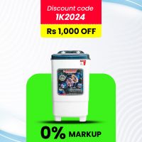 Jackpot JP-7991 Single Tub Washing Machine Aqua Wash With Official Warranty On 12 Months Installments At 0% Markup