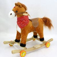 High Quality Rocking Horse For Kids – Premium Wood Frame with Wheels