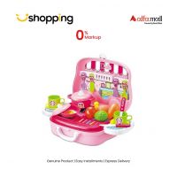 Planet X Cooking Chef Kitchen Pretend Play Set Briefcase Pink (PX-10740) - On Installments - ISPK-0136