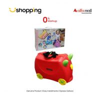 Planet X Funcase Hard Plastic Briefcase Toy Red (PX-11744) - On Installments - ISPK-0136