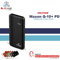 Maxon Q-10+ PD Power Bank 10000mAh 4 Built-in Cables (Micro, Type-C, IOS Output Cables, USB Input Cable) - Installment - SharkTech
