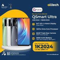 QSmart Ultra 6GB-128GB | 1 Year Warranty | PTA Approved | Monthly Installments By ALLTECH Upto 12 Months 