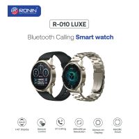 Ronin R-010 Luxe Metallic Finish Bluetooth Calling Smart Watch AMOLED +1 Free Strap with Every Watch (Nickel_Nickel) - ON INSTALLMENT