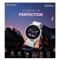 Ronin R-010 Luxe Metallic Finish Bluetooth Calling Smart Watch AMOLED +1 Free Strap with Every Watch - ON INSTALLMENT - ON INSTALLMENT