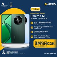 Realme 12 8GB-256GB | 1 Year Warranty | PTA Approved | Monthly Installments By ALLTECH Upto 12 Months 