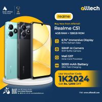 Realme C51 4GB-128GB | 1 Year Warranty | PTA Approved | Monthly Installments By ALLTECH Upto 12 Months