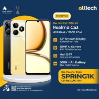 Realme C53 6GB-128GB | 1 Year Warranty | PTA Approved | Monthly Installments By ALLTECH Upto 12 Months