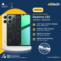 Realme C61 6GB-128GB | 1 Year Warranty | PTA Approved | Non Installments By ALLTECH