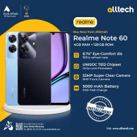 Realme Note 60 4GB-128GB | 2 Year Warranty | PTA Approved | Non Installments By ALLTECH