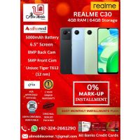 REALME C30 (4GB RAM & 64GB ROM) On Easy Monthly Installments By ALI's Mobile