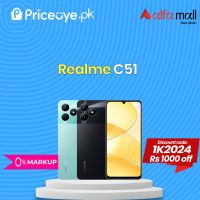 Realme C51 128GB  4GB RAM Priceoye-Installment-PTA Approved