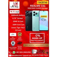 REALME C51 (3GB RAM & 64GB ROM) On Easy Monthly Installments By ALI's Mobile