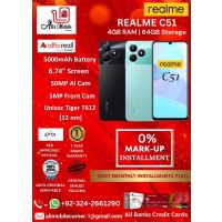 REALME C51 (4GB RAM AND 64GB ROM) On Easy Monthly Installments By ALI's Mobile