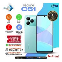 Realme C51 4GB RAM 64GB Storage On Easy Installments (12 Months) with 1 Year Brand Warranty & PTA Approved With Free Gift by SALAMTEC & BEST PRICES