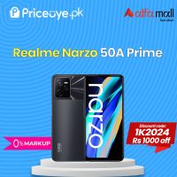 Realme Narzo 50A Prime 4GB 128GB Priceoye-Easy Monthly Installment-PTA Approved