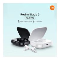 Xiaomi Redmi Buds 5 46dB Noise Cancelling Bluetooth 5.3 TWS Earphone 40H Battery Life AI Call Anti Wind Noise Wireless Headphone - ON INSTALLMENT
