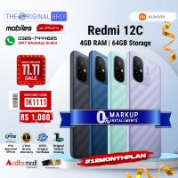 Redmi 12C 4GB RAM 64GB Storage | PTA Approved | 1 Year Warranty | Installments - The Original Bro