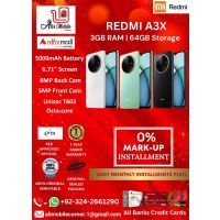 REDMI A3X (3GB RAM & 64GB ROM) On Easy Monthly Installments By ALI's Mobile